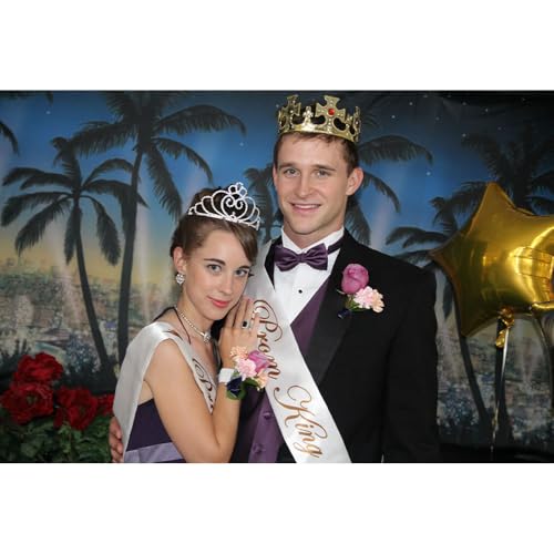 Prom Queen & King Sash Set - Elegant Satin Decorations for Prom & Homecoming