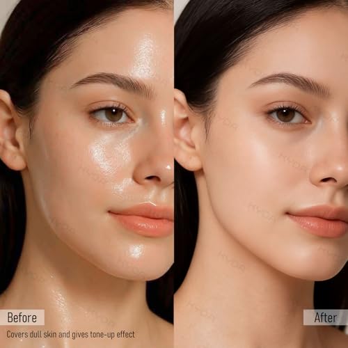 KYDA Soft Focus Purple Setting Powder - Waterproof Translucent Face Powder for Dull Skin Tone-Up, Oil Control, Lightweight 0.35oz