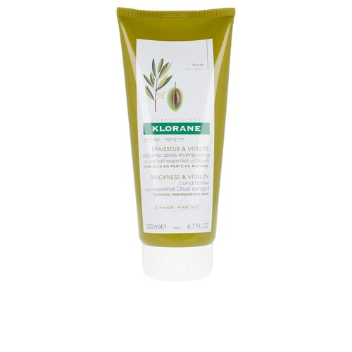 Klorane Conditioner - Strengthens & Thickens Hair with Olive Extract | Antioxidant Rich, Paraben & SLS Free