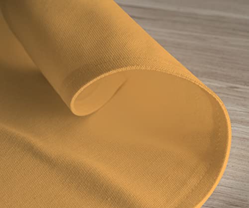 Apricot Yellow Cotton Placemats Set of 6 13x19 Inches Washable Dining Table Decor