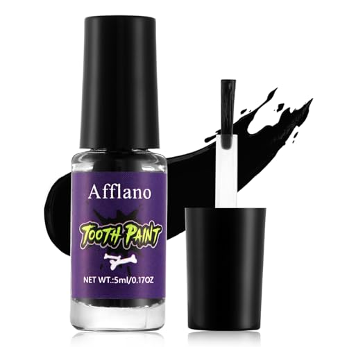 Black Tooth Paint - Temporary Black Teeth Makeup for Halloween & Cosplay - Black