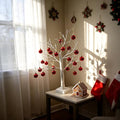 HipTree Red Christmas Halloween Tree Ornament Set 30 Pieces - 1.57 Inch