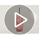 Halloween Party Cups Set 15 oz Double-Wall Plastic Glitter Cups with Lids & Straws