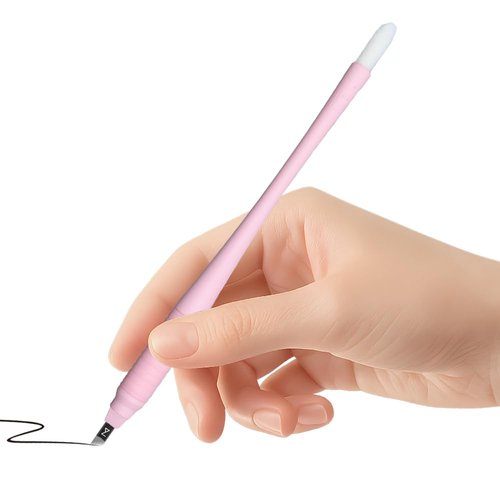 Mellie’s Signature Microblading Pen – Pack of 10 Disposable Eyebrow Tattoo Pens | Sterilized Blades C14 .18mm | Rubber Grip & Pigment Sponge | Professional Brow Tool (Pink)