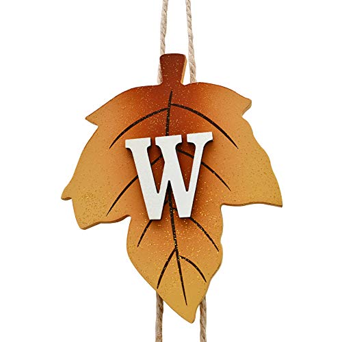Autumn Welcome Sign for Front Door - Wooden Maple Leaves Wall Decor