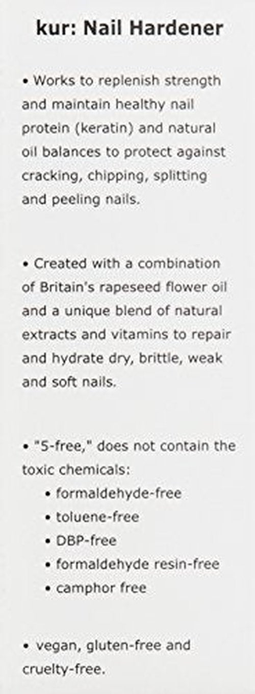 LONDONTOWN kur Nail Hardener and Base Coat, 0.4 Fl Oz (Pack of 1)