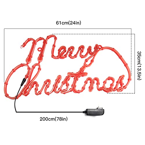 24 Inch 180LED Christmas Window Silhouette Lights - Double Side Holiday Decor - Merry Christmas Variation of THIS listing