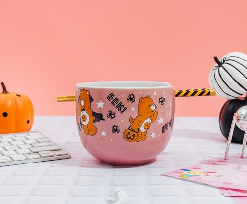 Care Bears Halloween Ramen Bowl Set 20oz with Chopsticks - Trick or Sweet Bear Variation