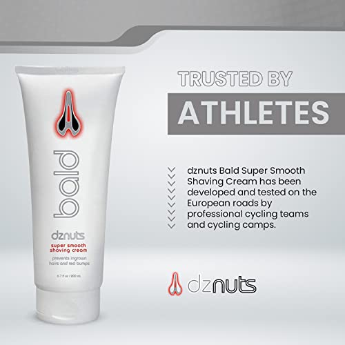 dznuts - Women’s Bliss Chamois with dznuts Bald Super Smooth Shaving Lotion - Prevents Razor Burns, Ingrown Hairs, Cooled and Moisturized Skin