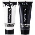 Halloween Makeup Kit - Black and White Face & Body Paint Set - Variation of White+Black