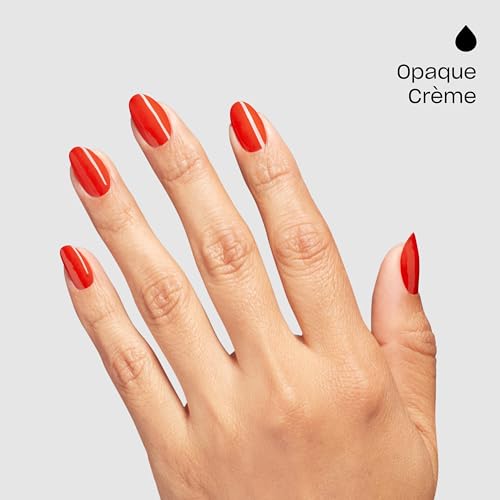 OPI Nail Lacquer - Totally Red-ical Opaque Bright Warm Red Orange - Classic Nail Polish