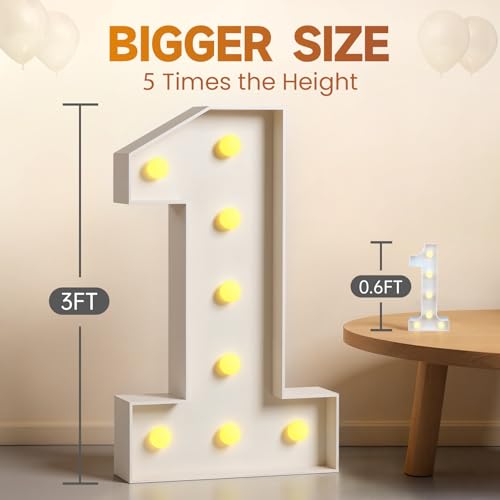 Giant 3FT Light Up Marquee Letter R - DIY Wedding & Party Decor