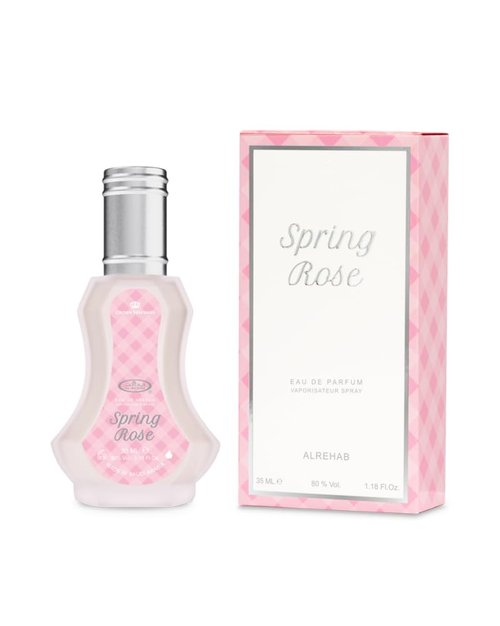 Al Rehab Spring Rose Eau De Parfum Spray - Floral Fragrance for Women | 1.18 Ounce (35ml)