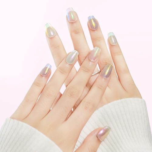 MIZHSE Aurora Pink Nail Polish - Quick Dry Shimmer, High Shine, 15ml