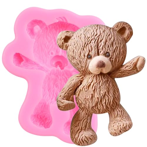 Bear Silicone Fondant Mold - Teddy Bear Candy & Chocolate Molds, Style C