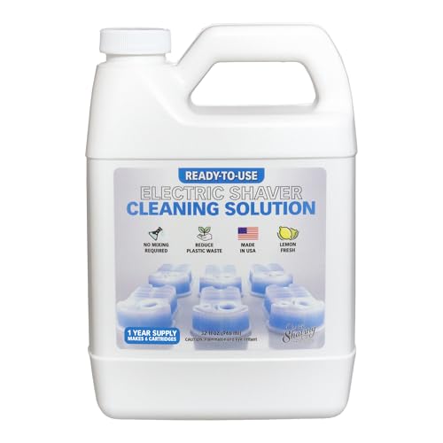 Electric Razor Cleaning Solution for Braun 32 oz - Eco-Friendly Refill