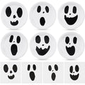 White Ghost Paper Plates & Napkins Set - Halloween Party Disposables for 60 Guests - Classic Ghost Design
