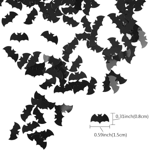Halloween Spider Web & Bat Confetti Set for Party Decorations - 920 PCS