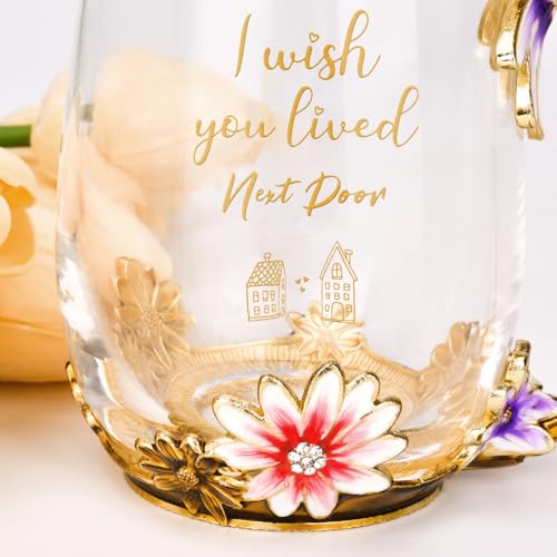 Neighbor Friendship Tea Cup Gift for Women - Unique Heartfelt Gift