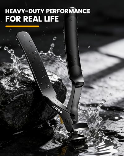 BEZOX Long Handle Toenail Clippers for Seniors - Black, Large
