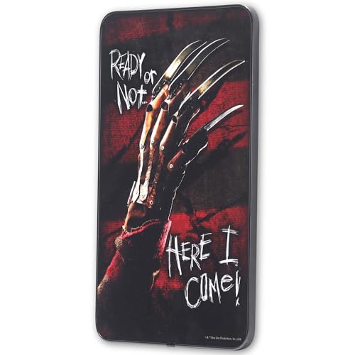 Nightmare On Elm Street Wall Decor Ready Or Not Red Gray Wood Sign Horror