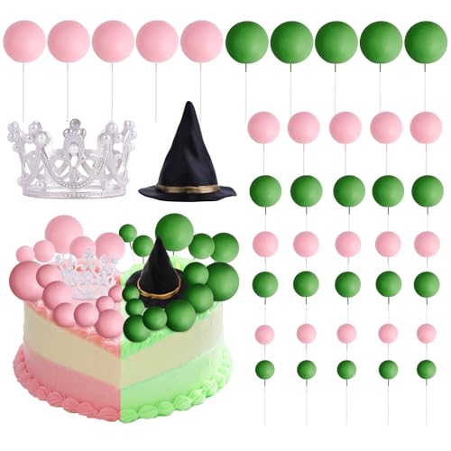 Halloween Witch Cake Toppers Set - 42pcs Cupcake & Cake Decorations