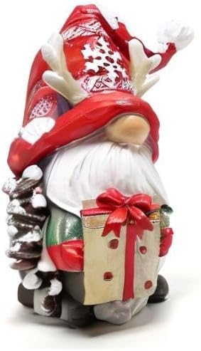 Christmas Gnomes Decor Resin Figurines - Holiday Table Centerpiece - Variation of THIS listing