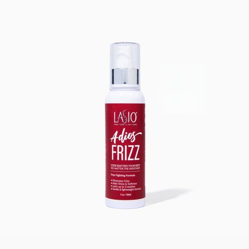 Lasio Adios Frizz Heat Protectant & Styling Spray - Eliminate Frizz, Add Shine & Moisture | 4oz/118ml