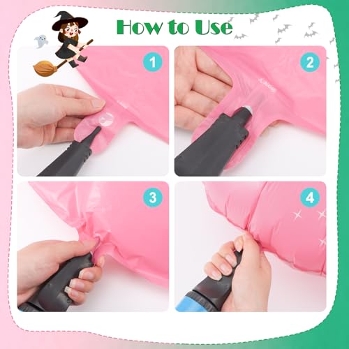Pink & Green Witch Balloon Set for Birthday Party Decorations - Variation of Pink Green