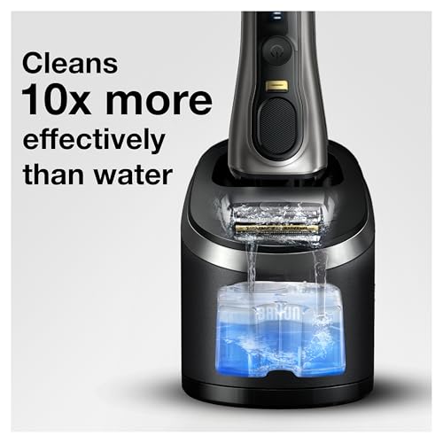 Electric Razor Cleaning Cartridges – Pack of 10 Replacement Solution for Braun Clean & Renew