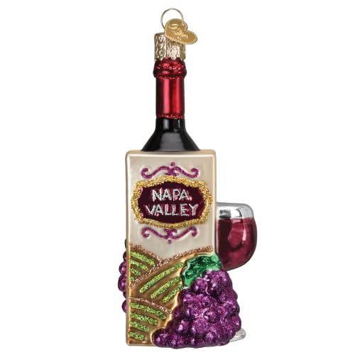 Old World Christmas Napa Valley Glass Blown Ornament - Handcrafted Holiday Vineyard Decor