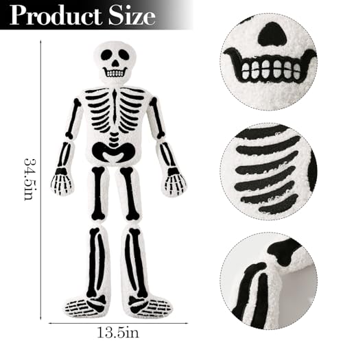 Skeleton Plush Throw Pillow Halloween Decorations for Kids & Home