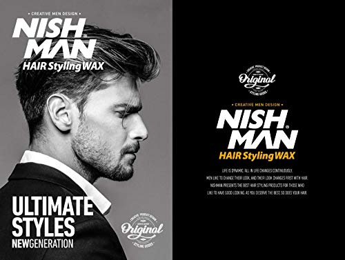 Nishman Hair Styling Wax S3 150ml - Water-Based Texturizing & Hold