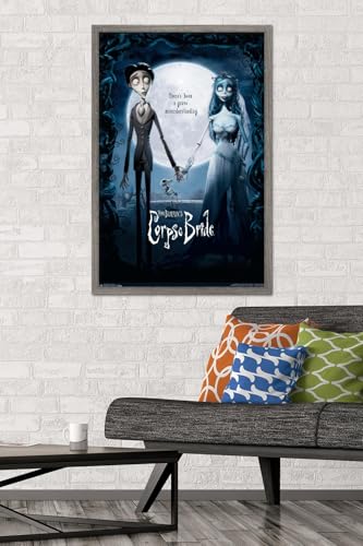 Tim Burton's The Corpse Bride Wall Poster - Barnwood Frame 22.375" x 34" - Modern Decor