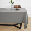 Linen Tablecloth 70 x 108 Inches Grey Sonoma Hemstitch Pure Linen