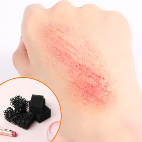 12 Black Stipple Makeup Sponges for Special Effects Face & Body Art - Variation 12