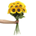 Yellow Sunflower Artificial Flowers 12Pcs, 23.62 Inch Long Stem for Home Wedding Decor