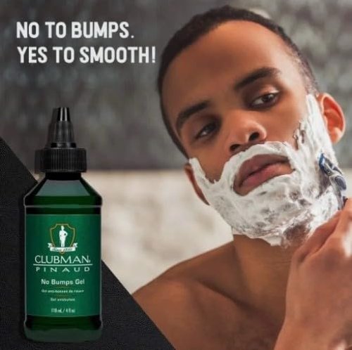 Clubman Pinaud Razor Bumps Stopper Gel – Razor Bump Treatment for Men, Aftershave Gel for Ingrown Hairs, Shave Bumps & Razor Burn – 4 fl oz, 1-Pack