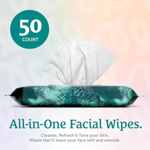 Body Prescription Tea-Tree Makeup Cleansing Wipes - Gentle Face & Eye Makeup Remover, 50 Count