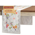 Maison d'Hermine Fruit D'Hiver Double Layer Cotton Table Runner 14.5x108 Inches