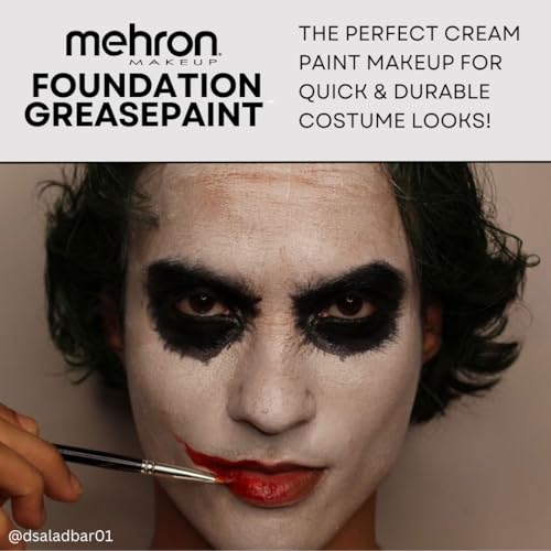 Bright Red Stage & Face Makeup Greasepaint Foundation 1.25 oz - Professional Body Paint