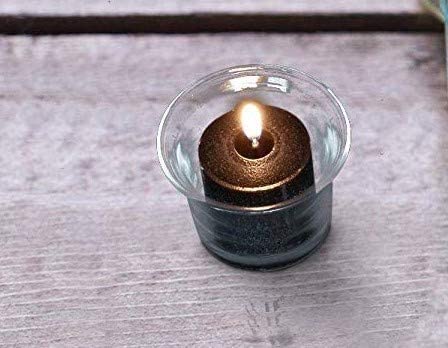 Black Unscented Votive Candles - 10 Hour Burn Time, Set of 72 - Halloween, Weddings, Home Decor