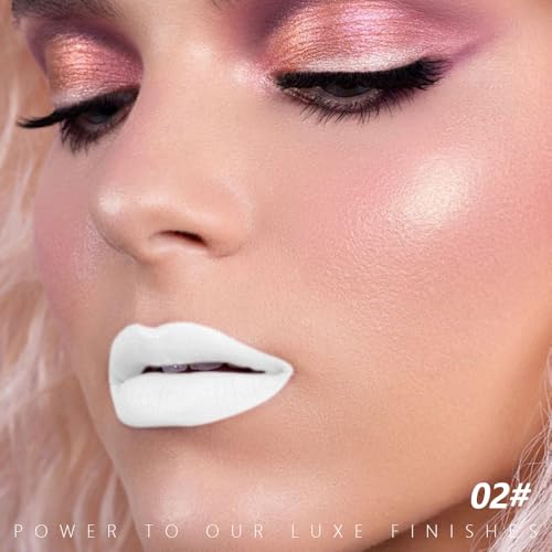 White Matte Lipstick Stick for Women - Halloween & Creative Makeup - Variation 02