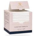 Disposable Face Towels 100% Viscose Extra Large Lint-Free Makeup Remover Wipes, 50 Count
