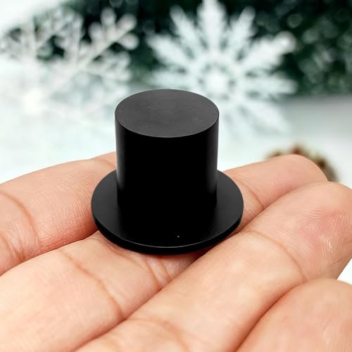 Mini Black Top Hats for Crafts Party Decorations 60-Pack