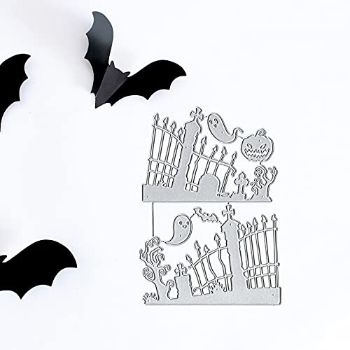 Halloween Fence Die Cuts for Card Making & Scrapbooking - Embossing Stencil Template