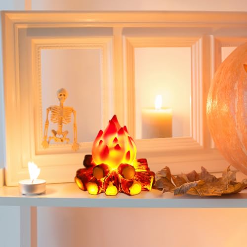 Artificial Campfire Night Light - Realistic Flame Effect Decorative LED Lamp