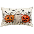 Halloween Pillow Covers 12x20 Ghosts Jack O Lantern Decor White / 20" x 12"