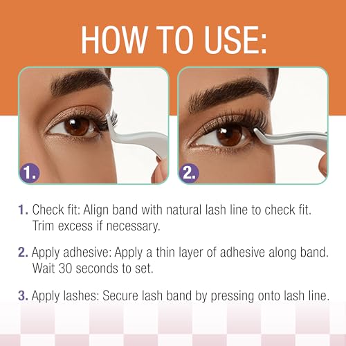 Ardell Winks Half & Half Eyelashes - Crush Variation, Natural Wispy Cat Eye Strips, 1 Pack