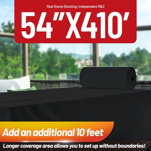 Black Plastic Tablecloth Roll 410 Ft x 54 In Disposable Rectangular Cover - Variation of THIS listing
